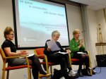 Lisa Robertson, Doreen Massey and Professor Janet Wilson in conversation.