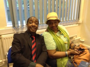 Weekes Baptiste with 'Such A Long Story' Cast Member Myrle Roach at the 'Who Can Tell' Re-union