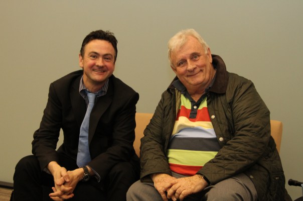Professor Richard Canning and Professor Edmund White (Photo: Richard Byles)