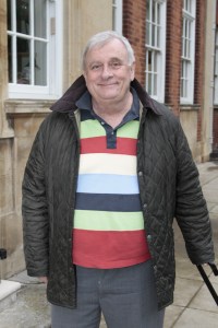 Professor Edmund White outside the Newton Building