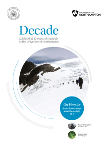 Decade: celebrating ten years of research at the University of Northampton