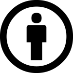 Large Creative Commons attribution icon
