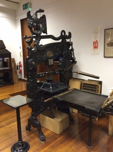 Early printing press at St Bride Foundation