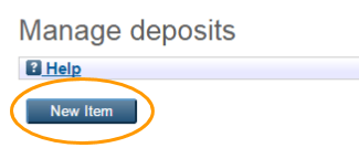NECTAR new item button