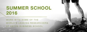 Aston Summer School 2016